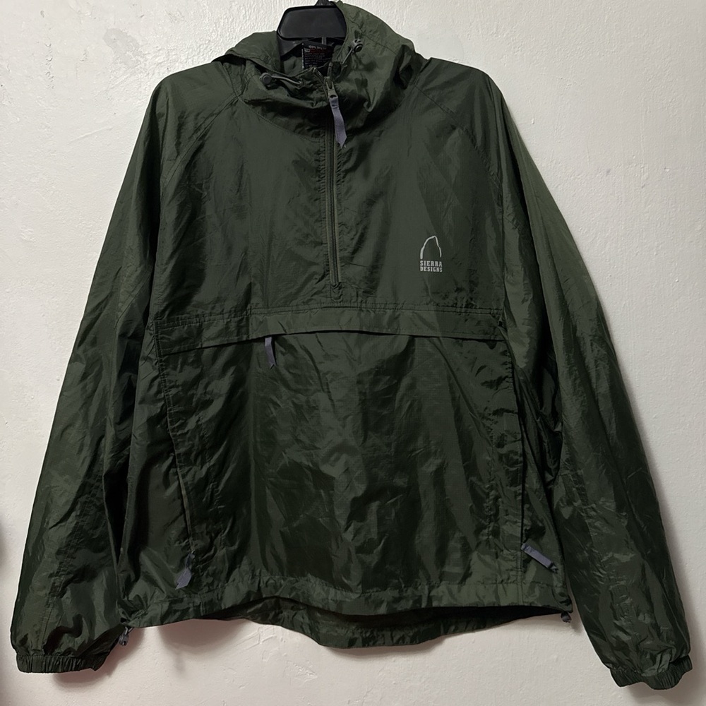 Vintage Sierra Designs Anorak Jacket Adult XL Hooded 1/4 Zip Windbreaker Men’s